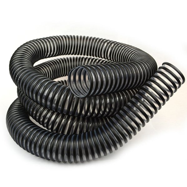 Big Horn 2 Inch x 10 Feet Dust Hose, Clear with Black Helix 11283